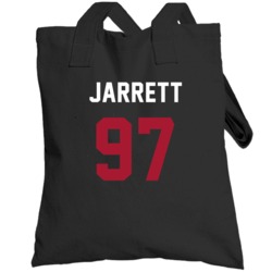 Jersey Back Grady Jarrett Atlanta Football Team Fan For Black Totebag
