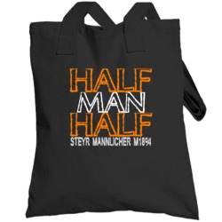 Half Man Half Steyr Mannlicher M1894 Military Weapon Totebag