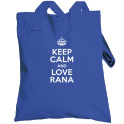 Rana Keep Calm And Love Parody Custom Name Totebag