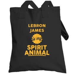 Lebron James Is My Spirit Animal Cleveland Basketball Totebag