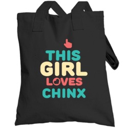 This Girl Loves Chinx Hip Hop Retro Totebag