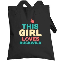 This Girl Loves Buckwild Hip Hop Retro Totebag