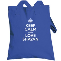 Shayan Keep Calm And Love Parody Custom Name Totebag