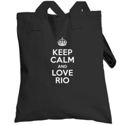 Rio Keep Calm And Love Parody Custom Name Totebag