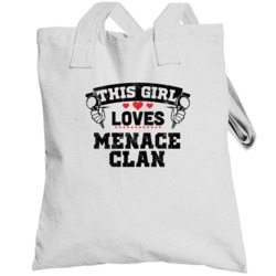 This Girl Loves Menace Clan Hip Hop Artist Fan Totebag