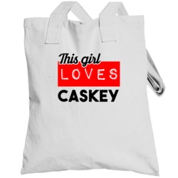 This Girl Loves Caskey Hip Hop Artist Totebag