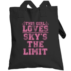This Girl Loves Sky's The Limit Cool Hip Hop Totebag
