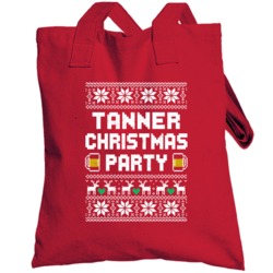 Tanner Christmas Party Ugly Sweater Custom Last Name Beer Drinking Tot