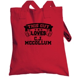 This Guy Loves Cj Mccollum Portland Basketball Totebag
