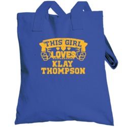 This Girl Loves Klay Thompson Golden State Basketball Totebag