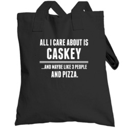 All I Care About Is Caskey Hip Hop And Pizza Totebag