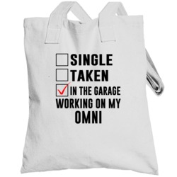 Single Taken In The Garage Working On My Omni Car Buff Totebag