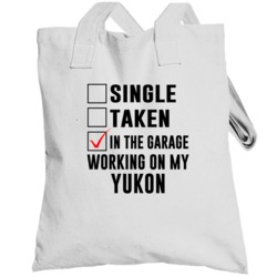 Single Taken In The Garage Working On My Yukon Car Buff Totebag