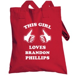 Brandon Phillips Sports This Girl Loves Totebag