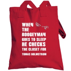 Tomas Holmstrom Detroit Michigan Hockeytown Boogeyman Totebag