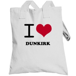 Dunkirk Chautauqua County New York State I Love Heart Adore Totebag