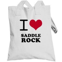 Saddle Rock Nassau County New York State I Love Heart Adore Totebag