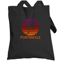 Porterville Fading Sunrise Glory Favorite City Totebag