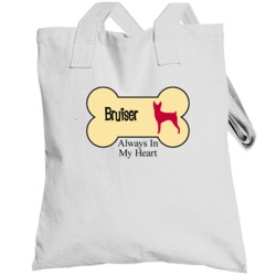 Bruiser Always In My Heart  Toy Fox Terrier Totebag