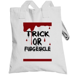 Fudgesicle Trick Or Drinks And Food Halloween Totebag