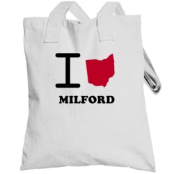 Milford Ohio I Love Heart State Totebag