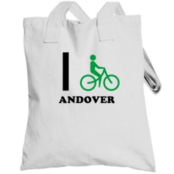 Andover Allegany County New York State I Love Heart I Bike Totebag