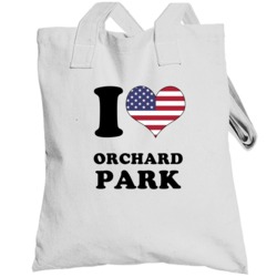 Orchard Park Erie County New York State I Love Heart Usa Totebag