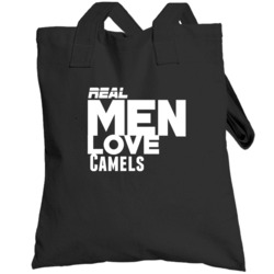 Real Men Love Camel Funny Totebag