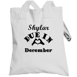 Skylar December Due Date Name And Month Maternity T Shirts Totebag
