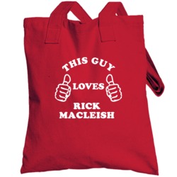 Rick Macleish Detroit Michigan Hockeytown This Guy Loves Totebag