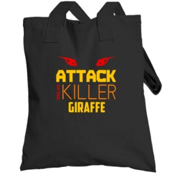 Attack Of The Killer Giraffe Animal Totebag