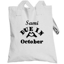 Sami October Due Date Name And Month Maternity T Shirts Totebag
