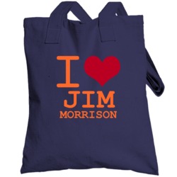 Jim Morrison Detroit Michigan Baseball I Love Heart Totebag