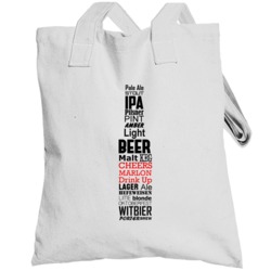 Marlon Cheers Drink Up Beer Bottle Totebag