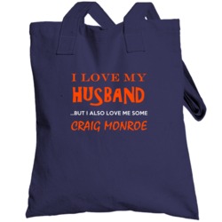 Craig Monroe Detroit Michigan Baseball I Heart Love Totebag