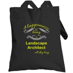 Happiness Is Being A Landscape Architect Funny Occupation Totebag