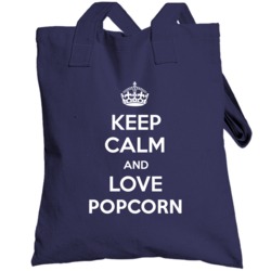 Keep Calm And Love Popcorn Parody Totebag