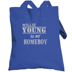 Willie Young Detroit Michigan Sports Homeboy Totebag
