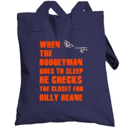 Billy Beane Detroit Michigan Baseball Boogeyman Totebag