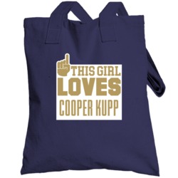 This Girl Loves Cooper Kupp Los Angeles R Football Team Fan Totebag