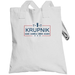 Krupnik Make America Drink Again Funny Totebag