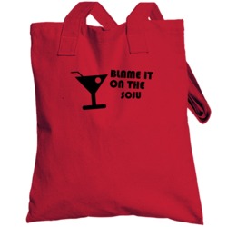 Blame It On The Soju Funny Alcohol Glass Totebag