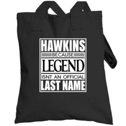 Because Legend Official Last Name Funny Totebag
