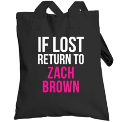 If Lost Return To Zach Brown Washington Football Team Fan Totebag
