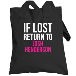 If Lost Return To Josh Henderson Male Actor Movie Fan Totebag