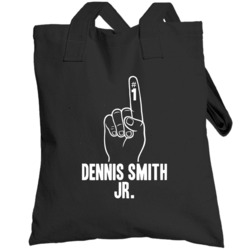 Dennis Smith Jr Number 1 Finger Dallas Basketball Team Fan Totebag