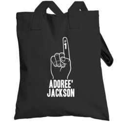 Adoree' Jackson Number 1 Finger Tennessee Football Team Fan Totebag