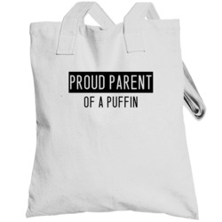 Puffin Proud Parent Animal Totebag