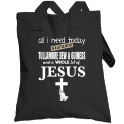 And Jesus Funny Drinking Totebag