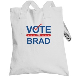 Vote For Election School Work Politics Brad Totebag